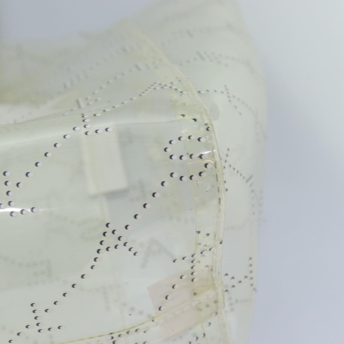 Stella Mccartney Logo Shopping Tote Vinyl Clear Plastic Tote Bag Bag (Pre-Owned)