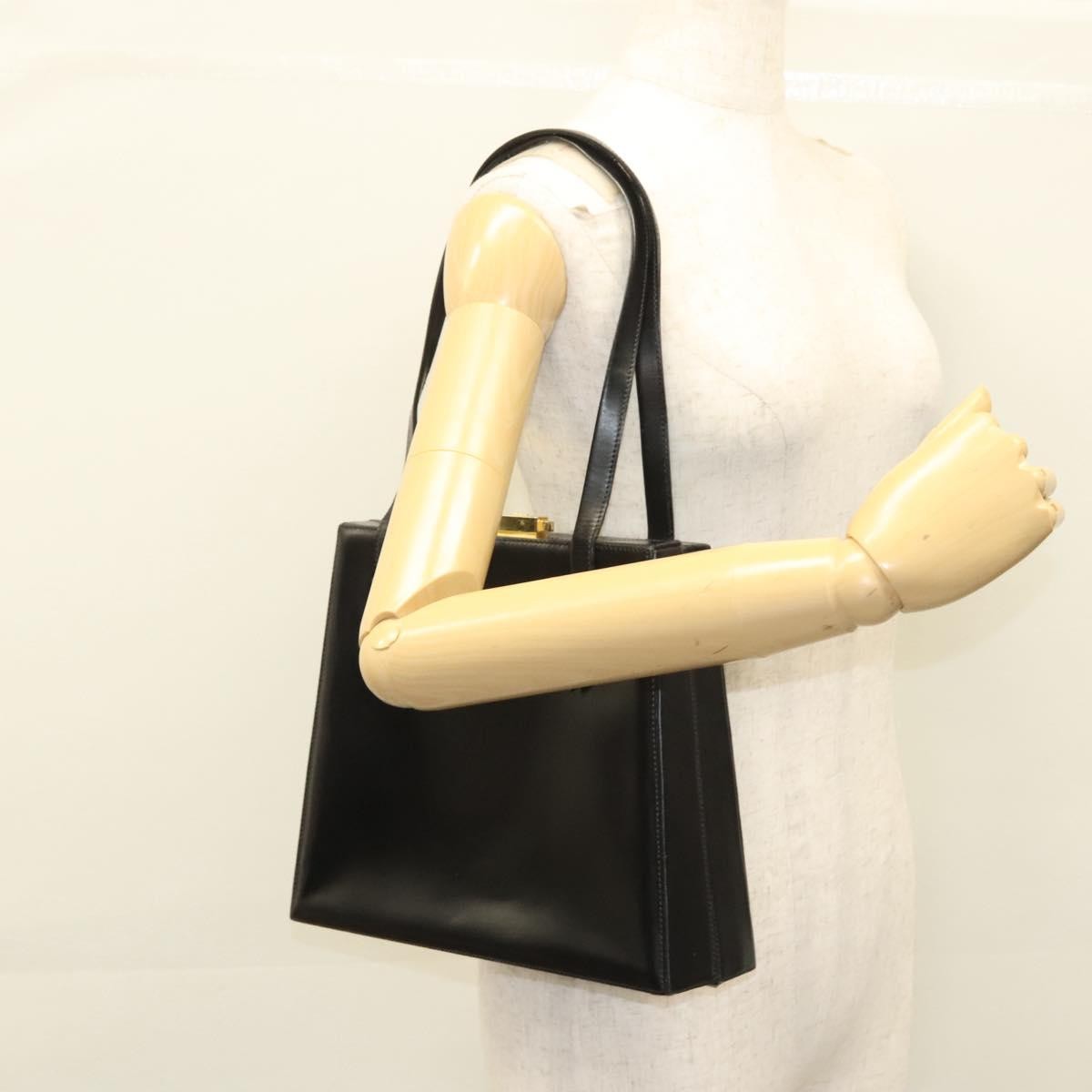 Celine Vintage Leather Black Leather Shoulder Bag Bag (Pre-Owned)