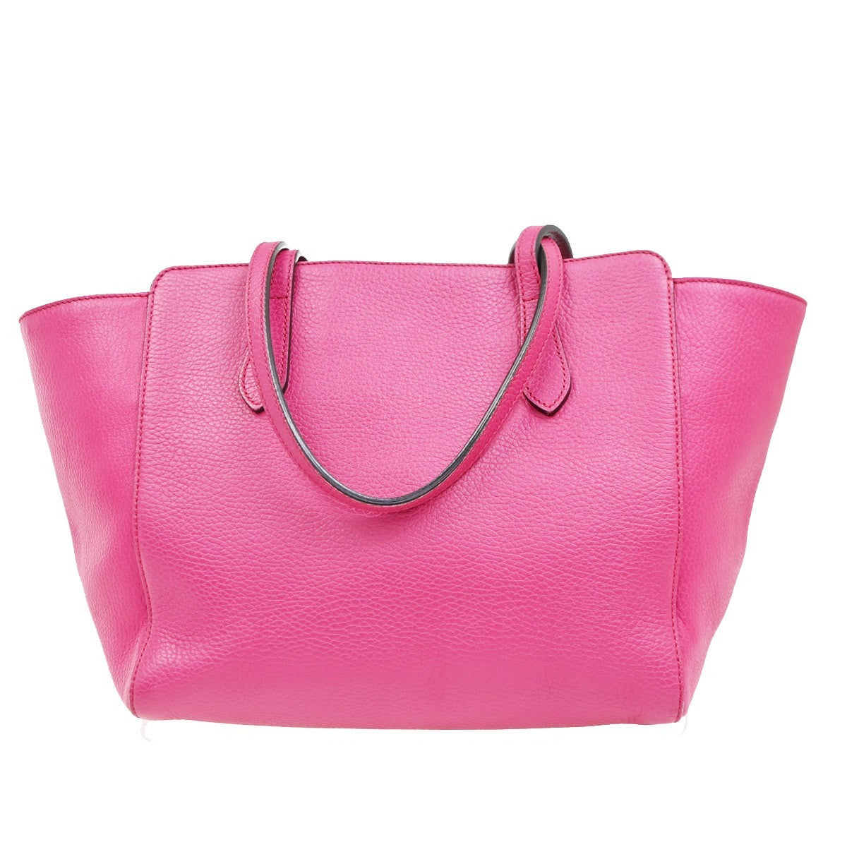 Gucci Swing Tote Leather Pink Leather Tote Bag Bag (Pre-Owned)