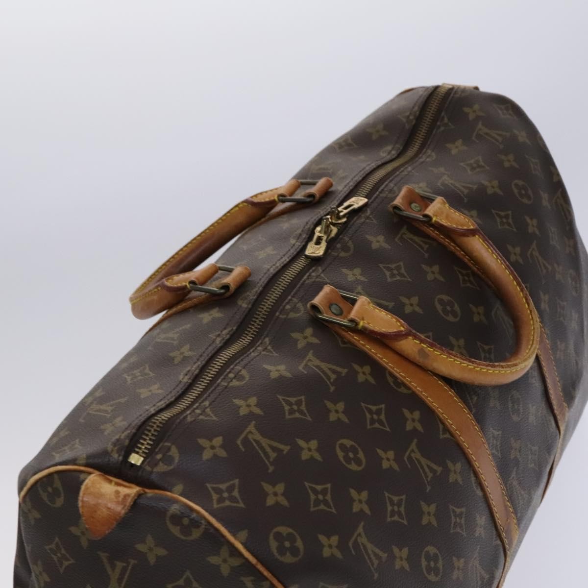 Louis Vuitton Keepall Monogram Canvas Brown Canvas Travel Bag Bag (Pre-Owned)