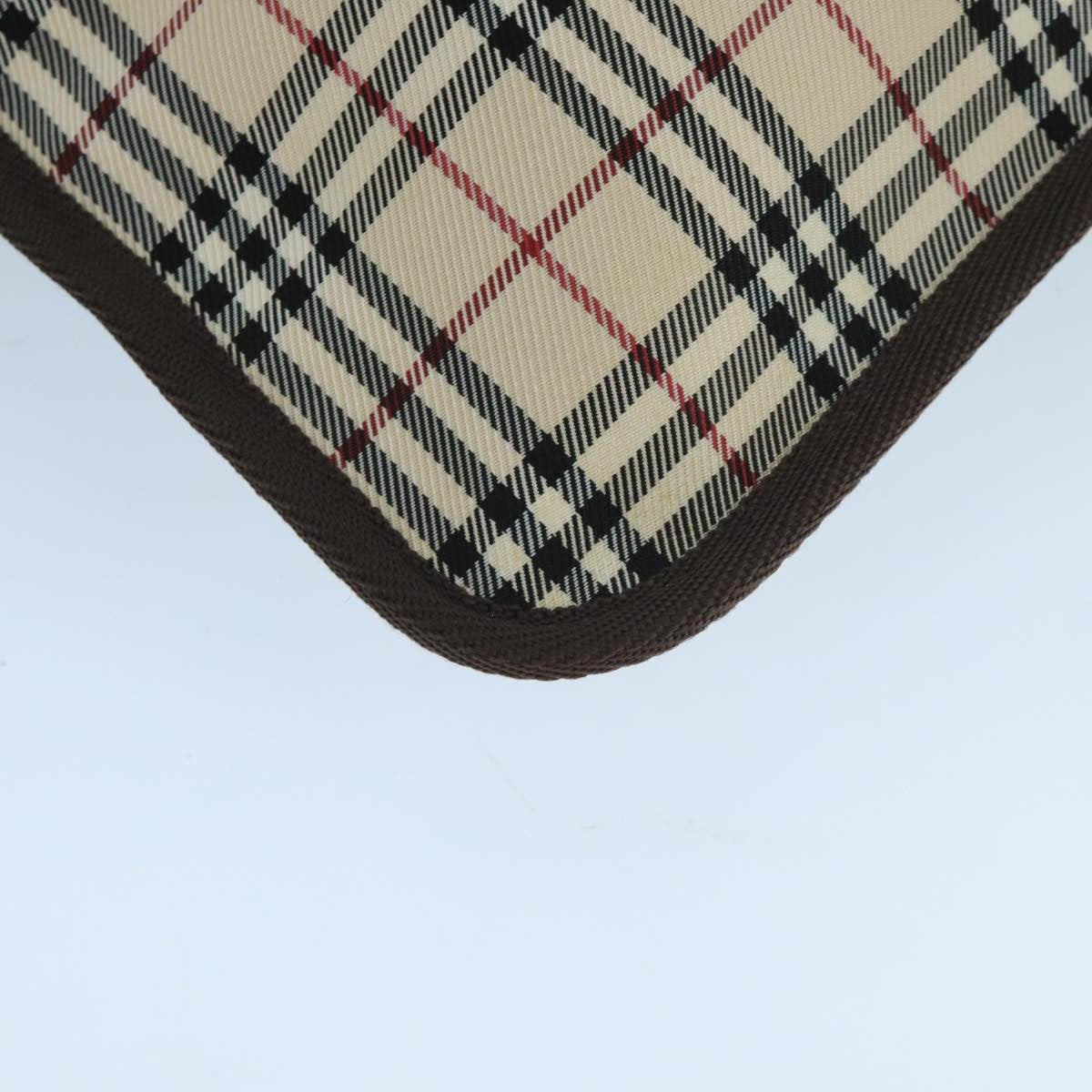 Burberry Nova Check Pochette Canvas Beige Canvas Clutche & Pouche Bag (Pre-Owned)