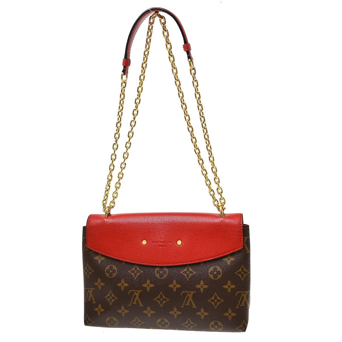 Louis Vuitton Saint Placide Monogram Canvas And Leather Brown Canvas Shoulder Bag Bag (Pre-Owned)