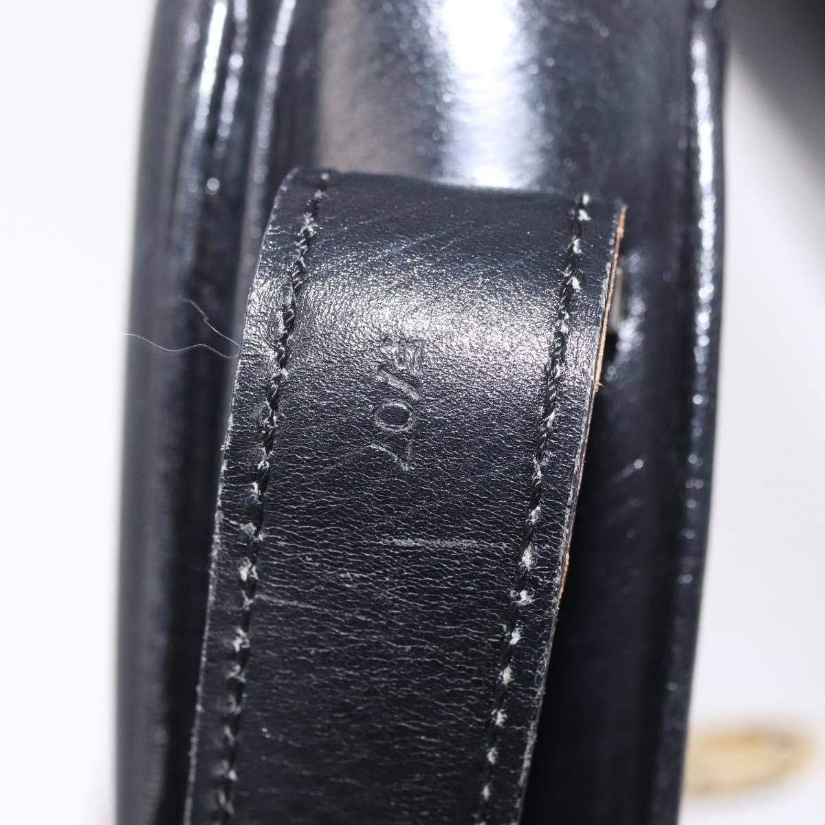 Celine Shoulder Leather Black Leather Shoulder Bag Bag (Pre-Owned)