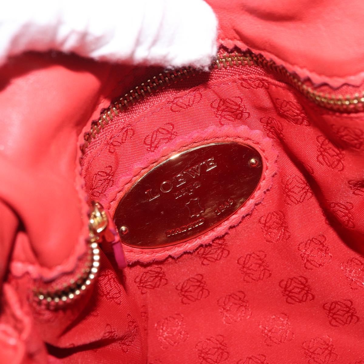 Loewe Flamenco Leather Orange Leather Shoulder Bag Bag (Pre-Owned)
