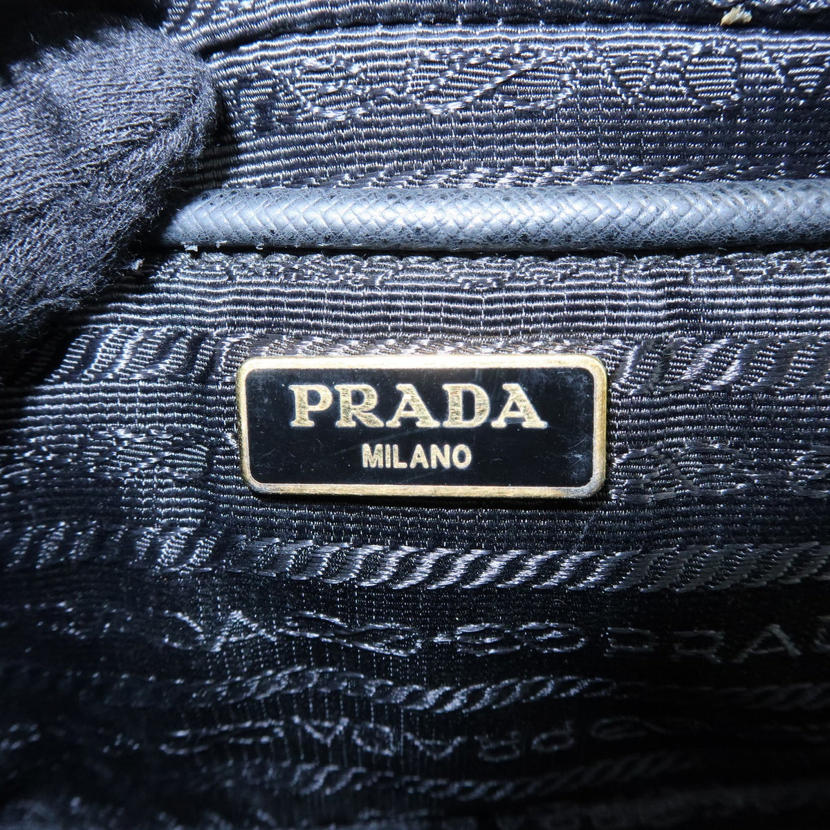 Prada Bow Camera Saffiano Leather Black Leather Crossbody Bag Bag (Pre-Owned)