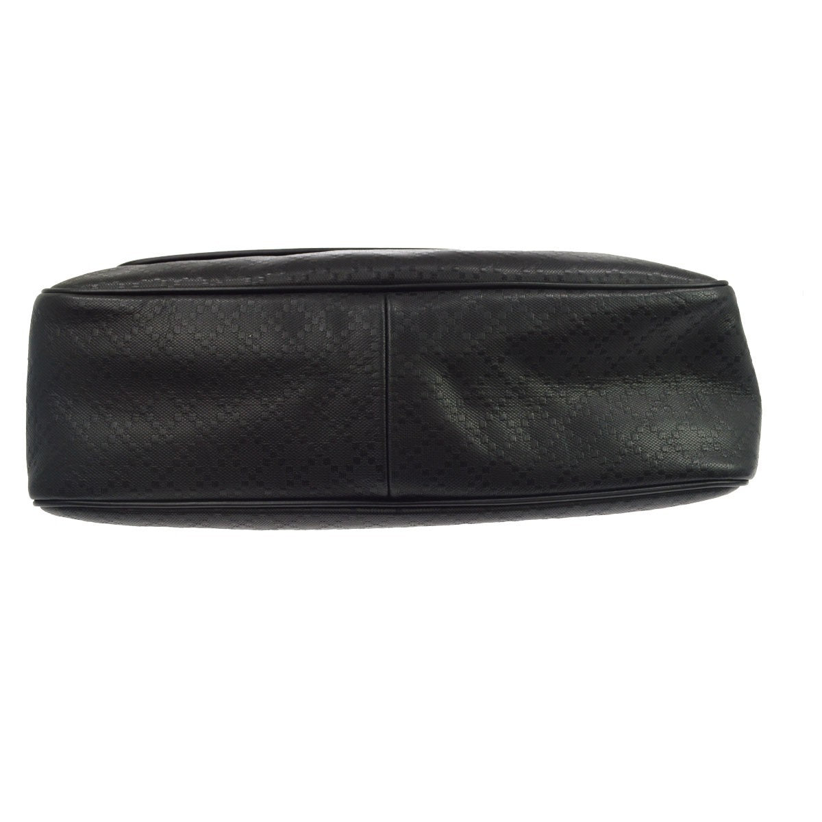 Gucci Lux Flap Messenger Diamante Leather Black Leather Shoulder Bag Bag (Pre-Owned)