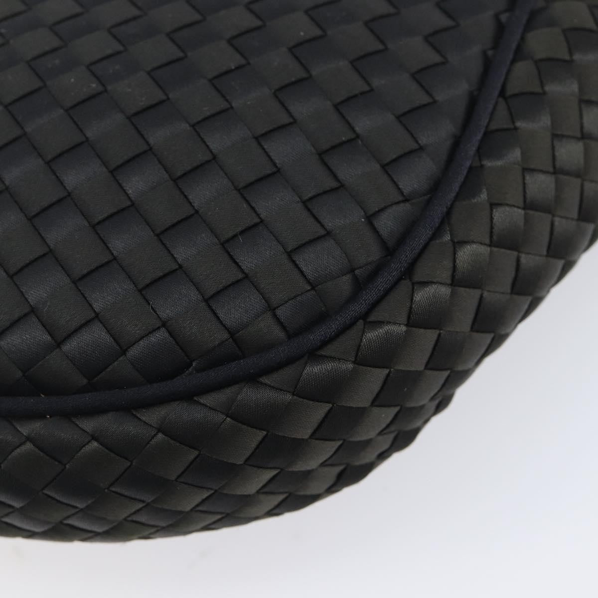 Bottega Veneta Vintage Intrecciato Hobo Nylon Black Nylon Shoulder Bag Bag (Pre-Owned)