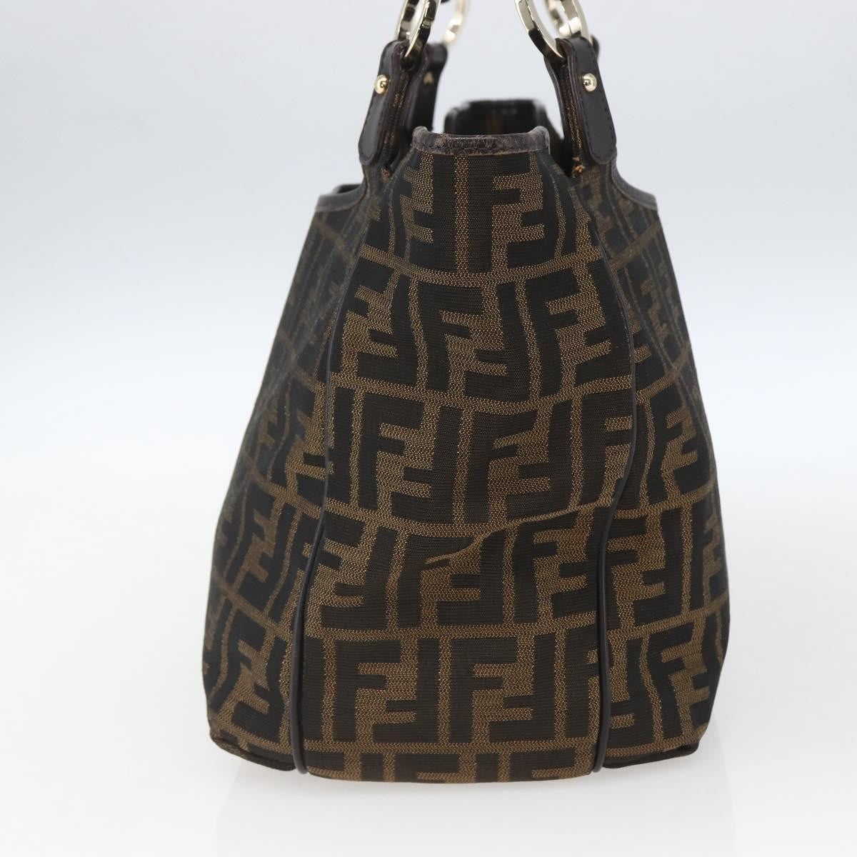 Fendi Chef Zucca Canvas Brown Canvas Tote Bag Bag (Pre-Owned)