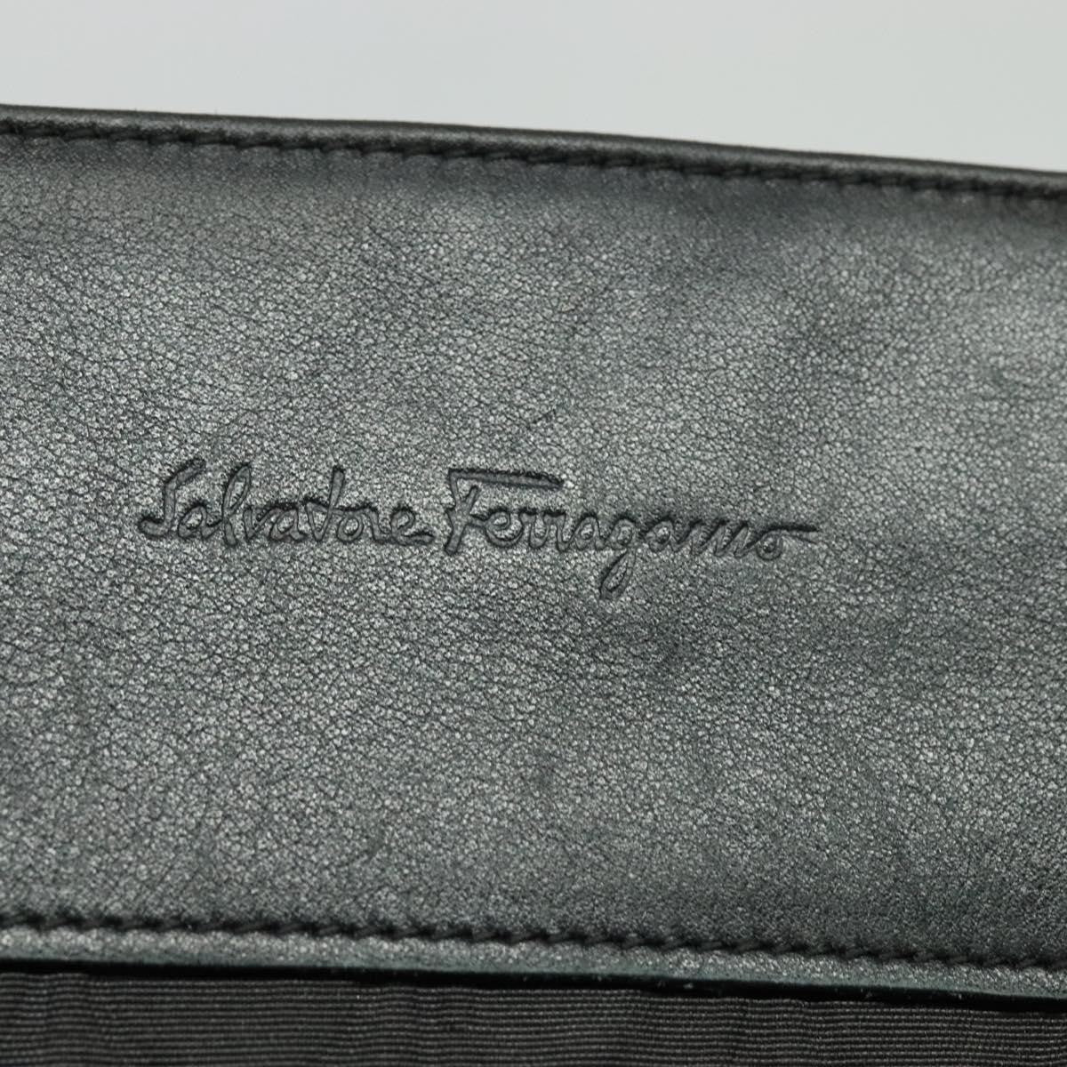 Salvatore Ferragamo Vintage Nylon Black Nylon Shoulder Bag Bag (Pre-Owned)