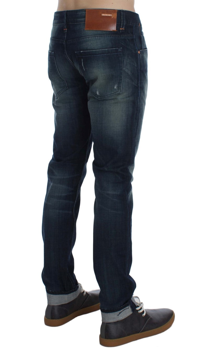 Acht Sleek Slim Fit Italian Denim Men's Jeans