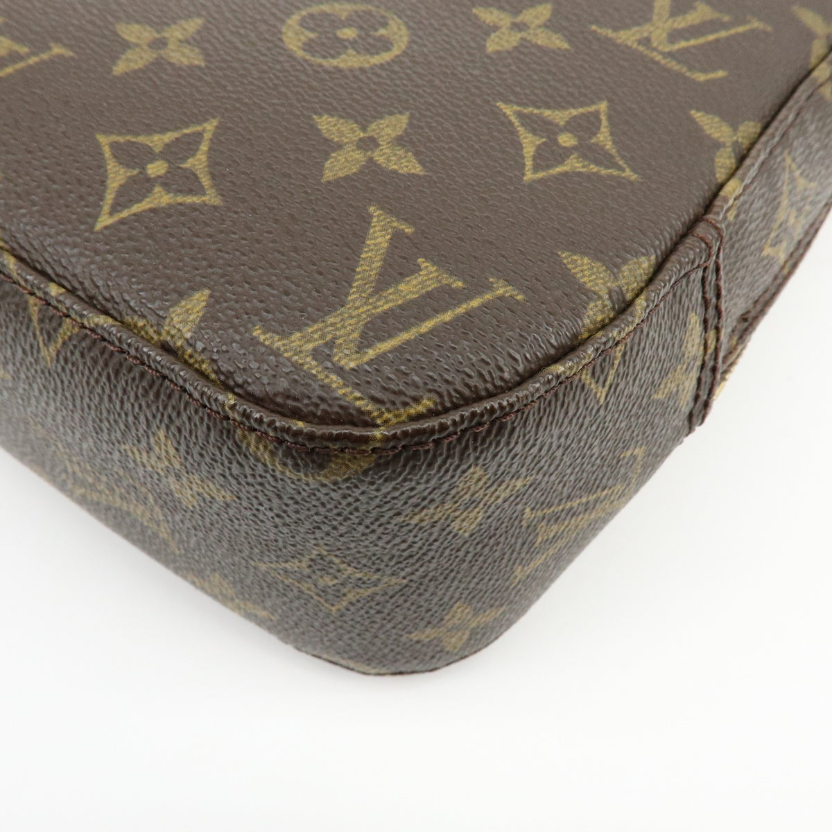 Louis Vuitton Spontini Monogram Canvas Brown Canvas Handbag (Pre-Owned)