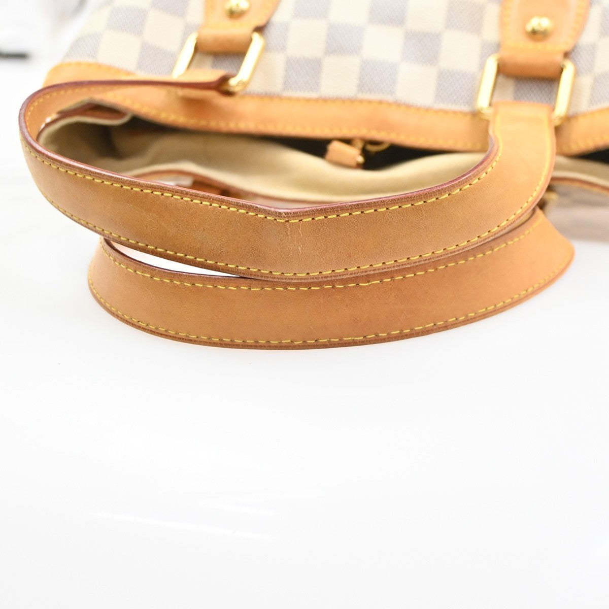 Louis Vuitton Hampstead Damier Ebene White Canvas Tote Bag Bag (Pre-Owned)