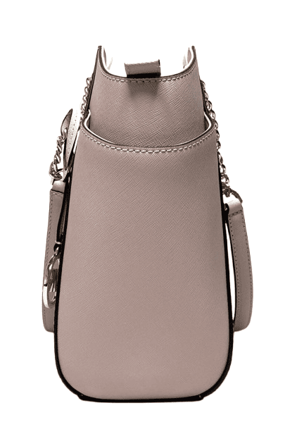 Michael Kors Jet Set Chain Saffiano Soft Pink Leather Large Shoulder Tote Bag[Soft Pink/Gold]