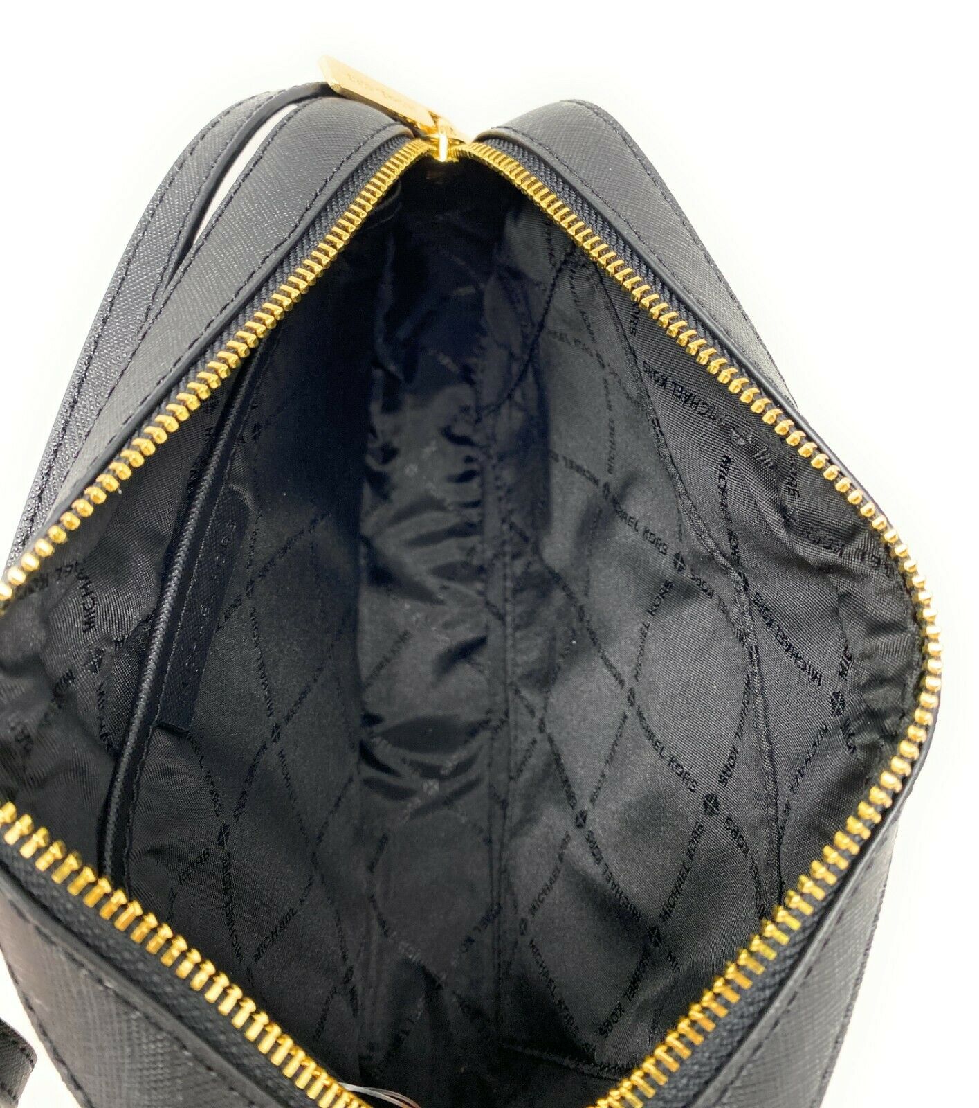 MICHAEL KORS Jet Set Zip Chain Large Saffiano Leather Crossbody Bag