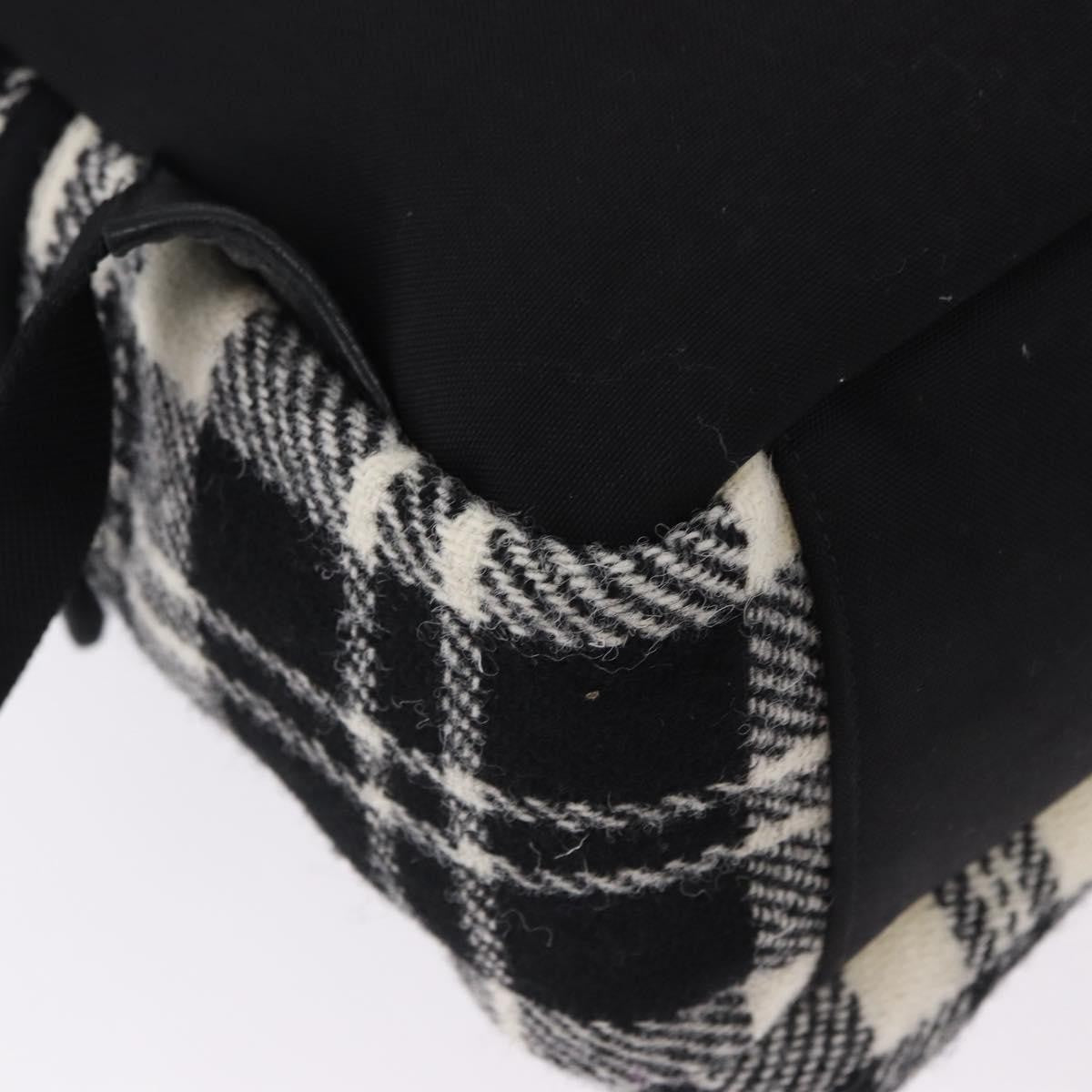 Saint Laurent City Printed Wool Black Wool Backpack Bag (Pre-Owned)