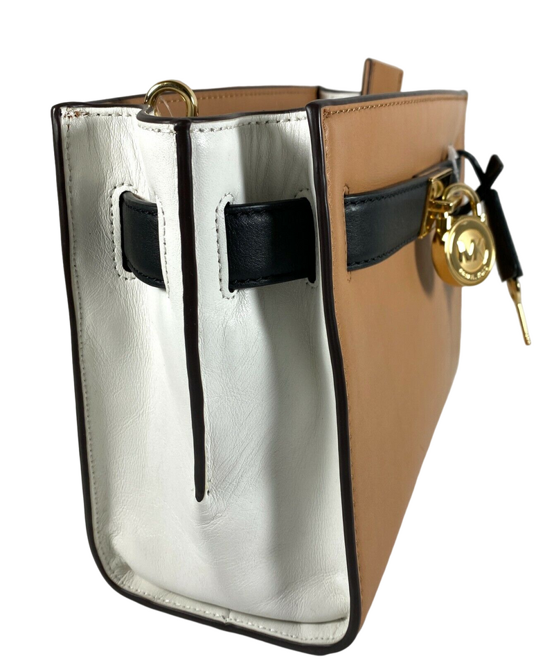 Michael Kors Hamilton Traveler Medium Leather Satchel Bag