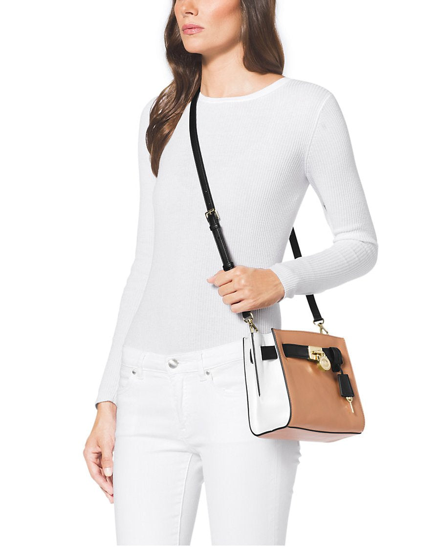 Michael Kors Women's Hamilton Traveler Leather Messenger Bag