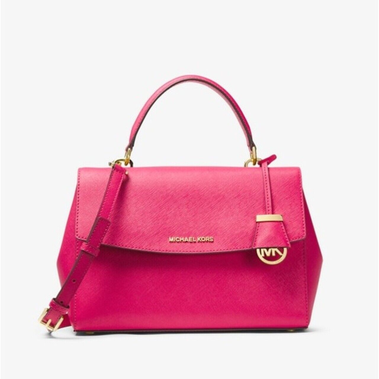 Michael Kors Women's Ava Leather Convertible Satchel Crossbody Bag