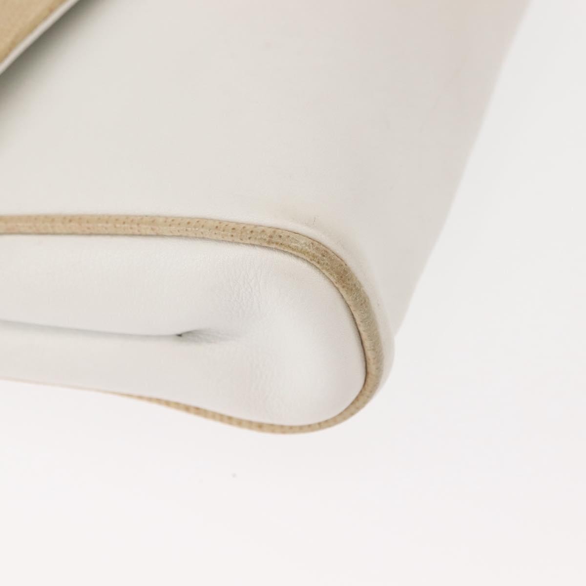 Celine Shoulder Leather White Leather Shoulder Bag Bag (Pre-Owned)