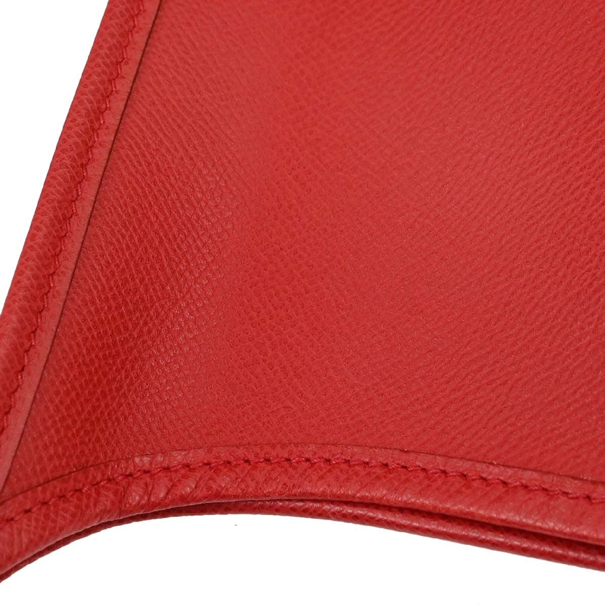 Hermes Evelyne Bag Gen I Epsom Red Leather Handbag (Pre-Owned)