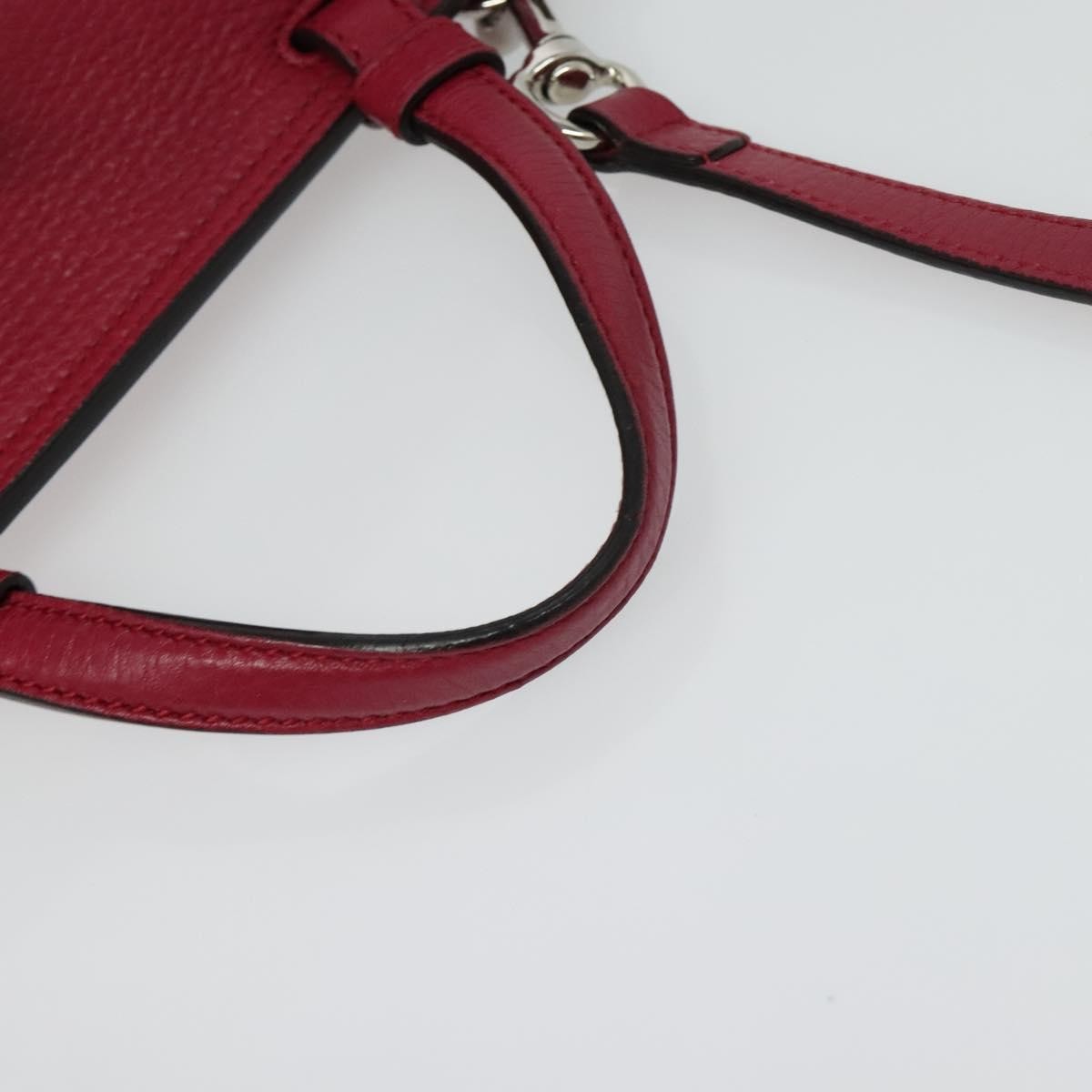 Gucci Bamboo Daily Top Handle Leather Pink Leather Handbag (Pre-Owned)