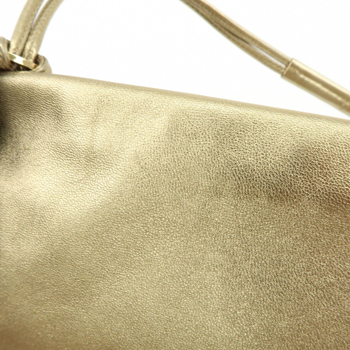Salvatore Ferragamo Gancini Leather Gold Leather Crossbody Bag Bag (Pre-Owned)