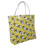 Gucci Heartbit Canvas Yellow/Parasol Tote Handbag With Parasol Print 295252 7309