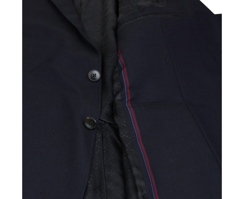 Gucci Men's 2 Button Blue Cotton / Wool / Mohair Dylan'60 Selvage Jacket
