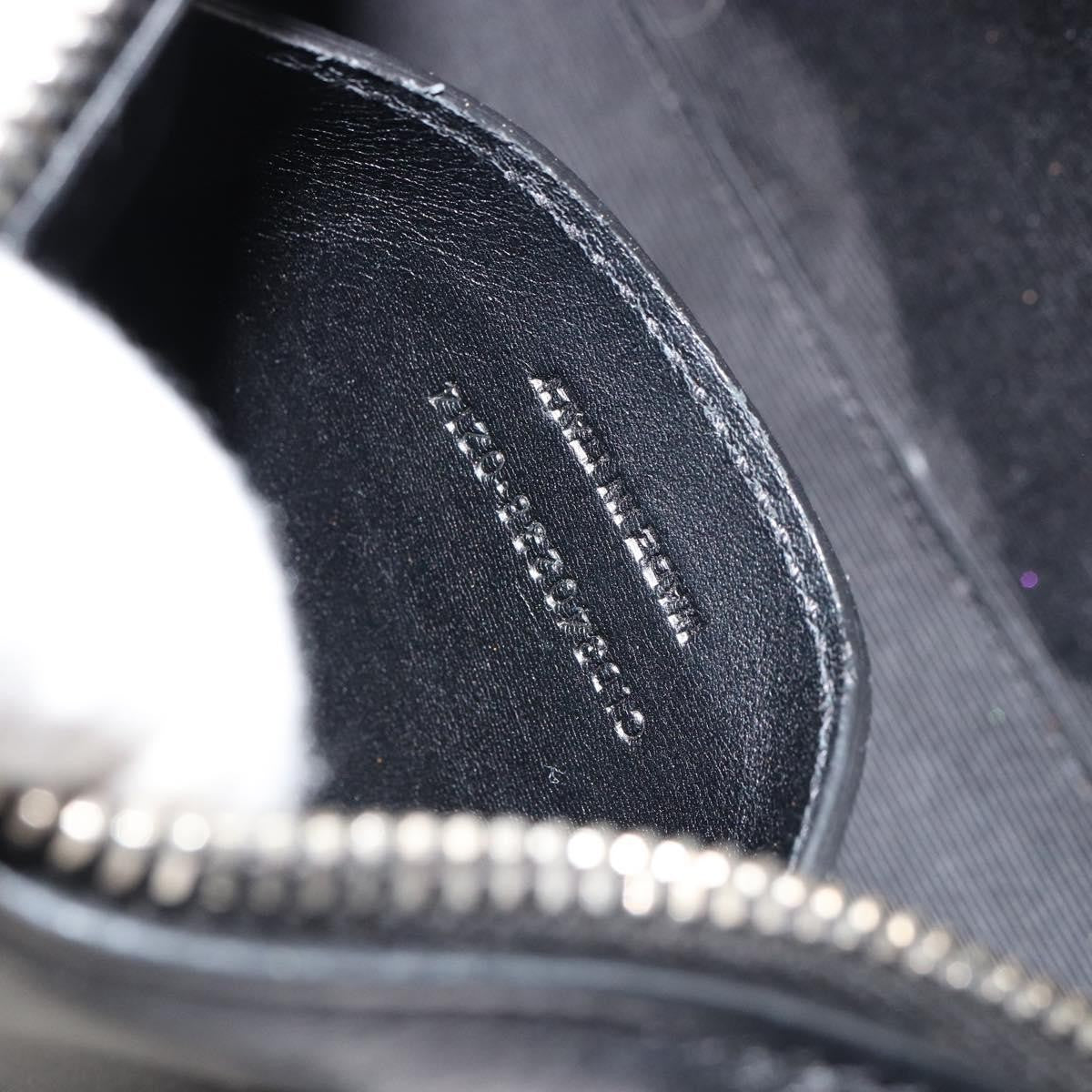 Saint Laurent Classic Baby Duffle Printed Leather Black Leather Handbag (Pre-Owned)