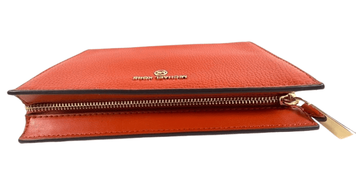 Michael Kors Valerie Medium Pebbled Leather Crossbody Clutch Bag