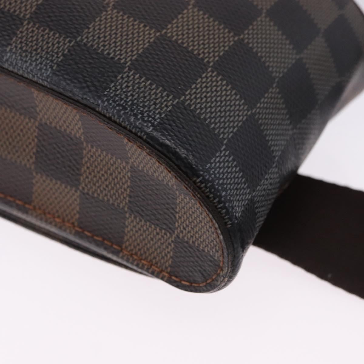 Louis Vuitton Geronimos Waist Damier Ebene Brown Canvas Shoulder Bag Bag (Pre-Owned)