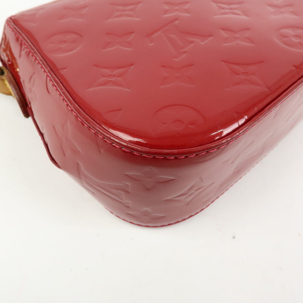 Louis Vuitton Bellflower Monogram Vernis Red Patent_Leather Handbag (Pre-Owned)