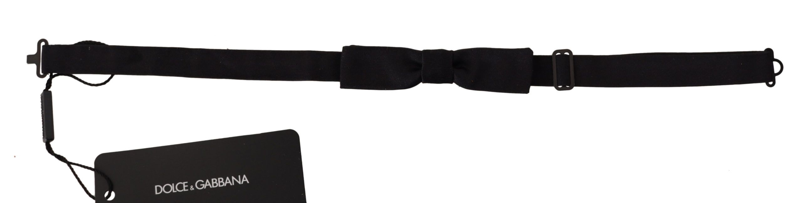 Dolce & Gabbana Elegant Black Silk Bow Men's Tie