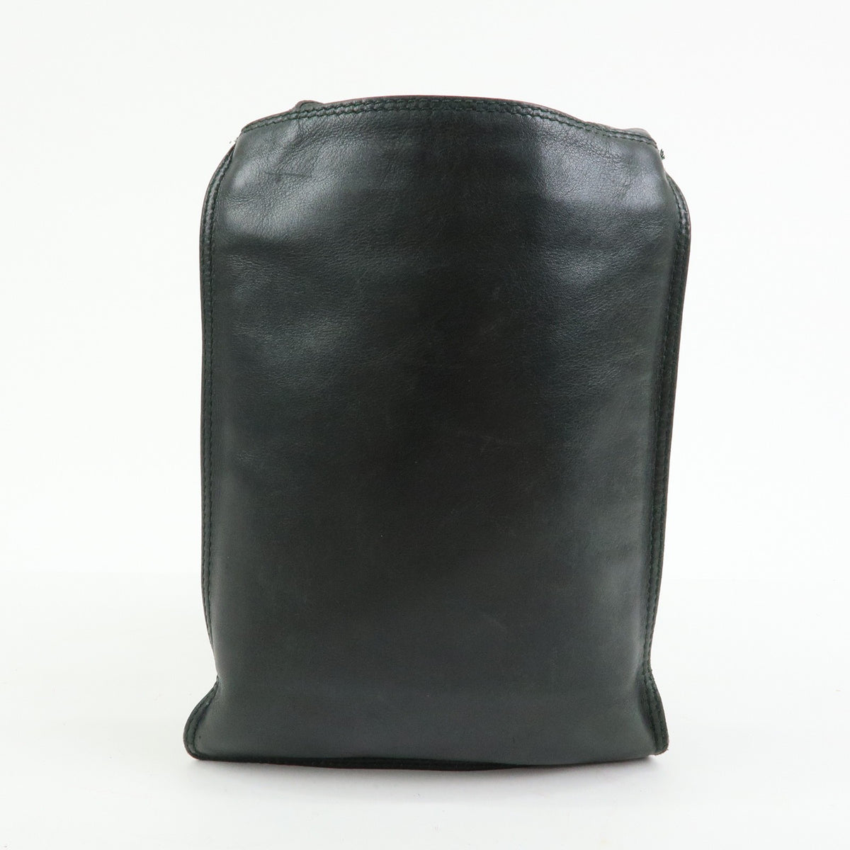 Chanel Flat Cc Lambskin Black Leather Backpack Bag (Pre-Owned)