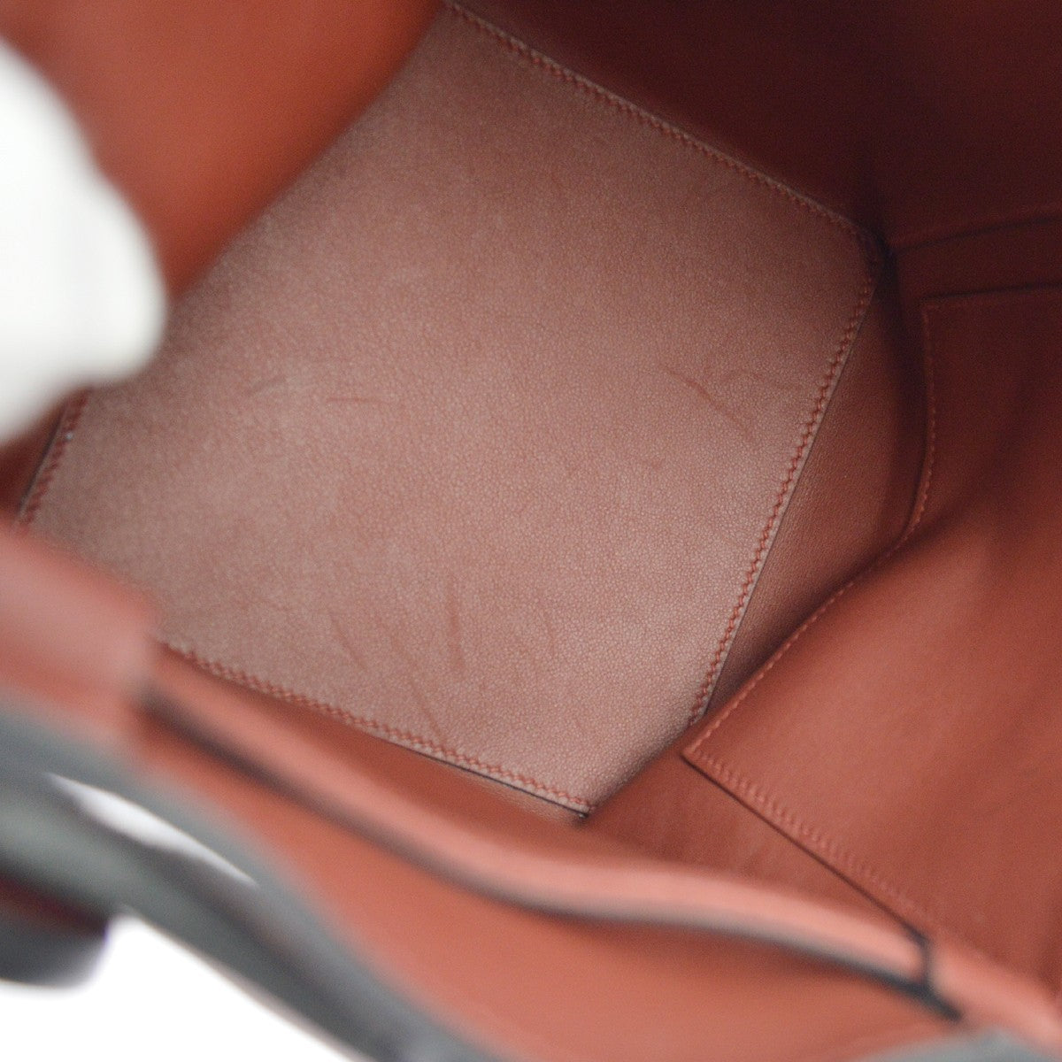 Hermes Licol Evercolor Brown Leather Handbag (Pre-Owned)