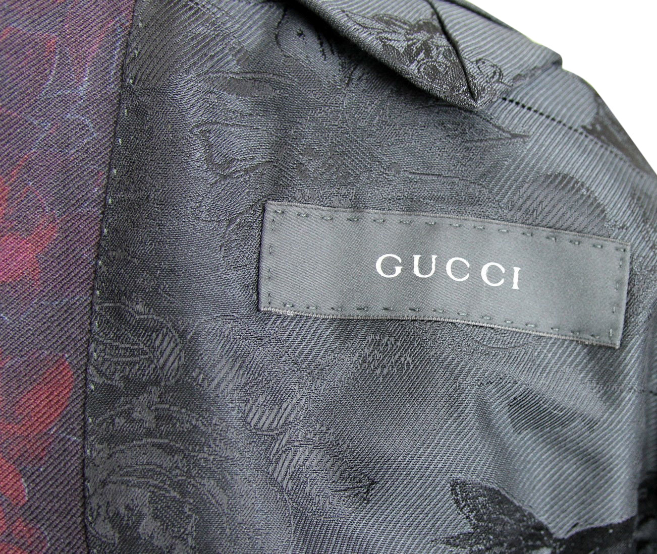 Gucci Men's Multi-Color Runway Sketch-Printed Flannel Dandy Jacket