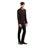 Gucci Men's Multi-Color Runway Sketch-Printed Flannel Dandy Jacket
