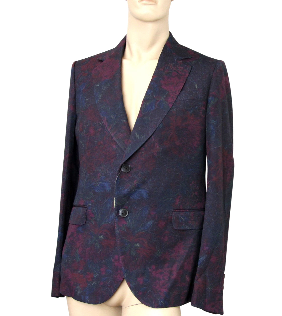 Gucci Men's Multi-Color Runway Sketch-Printed Flannel Dandy Jacket