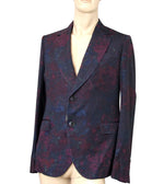 Gucci Men's Multi-Color Runway Sketch-Printed Flannel Dandy Jacket
