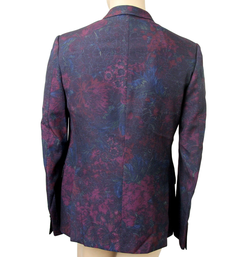 Gucci Men's Multi-Color Runway Sketch-Printed Flannel Dandy Jacket