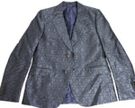 Gucci Men's Blue Floral Rose Window Jacquard Dandy Jacket