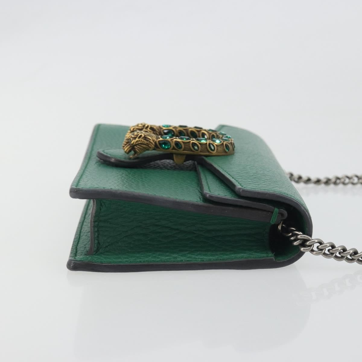 Gucci Dionysus Leather Green Leather Shoulder Bag Bag (Pre-Owned)