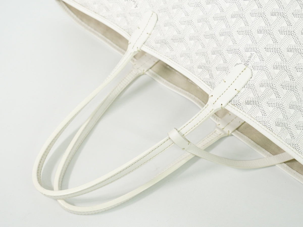 Goyard Artois Coated Canvas White Canvas Tote Bag Bag (Pre-Owned)