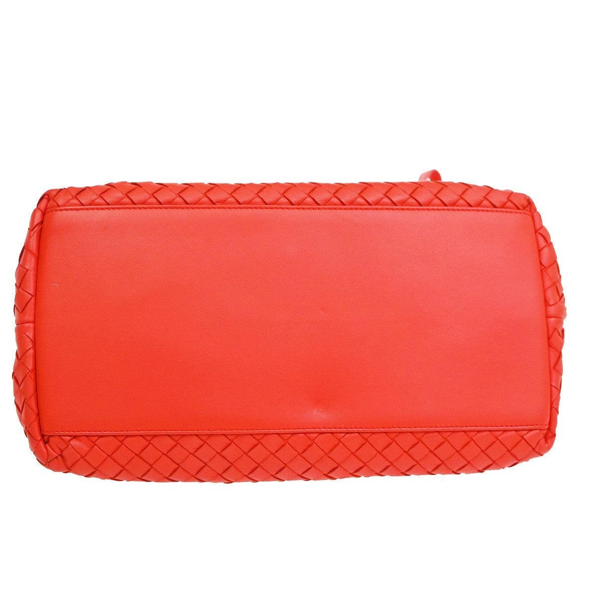 Bottega Veneta 2-Pocket Convertible Intrecciato Nappa Red Leather Tote Bag Bag (Pre-Owned)