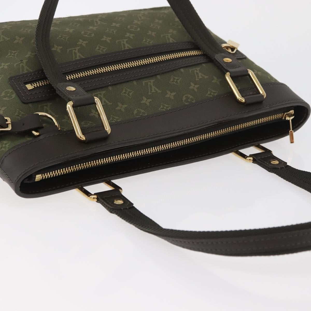 Louis Vuitton Lucille Mini Lin Khaki Canvas Handbag (Pre-Owned)