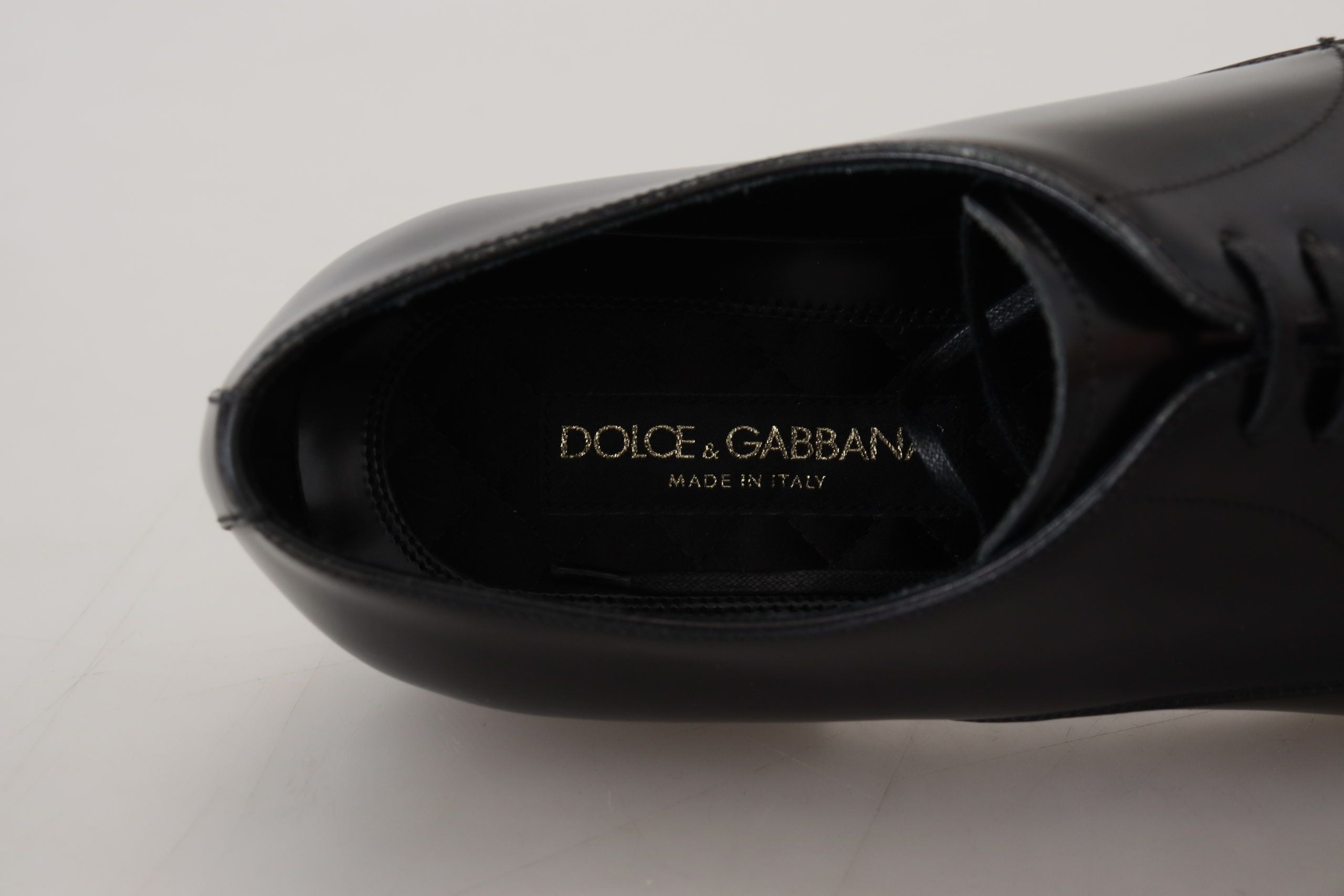 Dolce & Gabbana Black Leather Formal Dress Men's Shoes