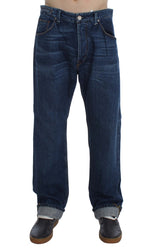 Acht Chic Baggy Loose Fit Blue Jeans for Men's Men