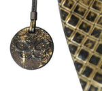 Bottega Veneta Unisex Intrecciomirage Gold / Black Leather Large Messenger Bag