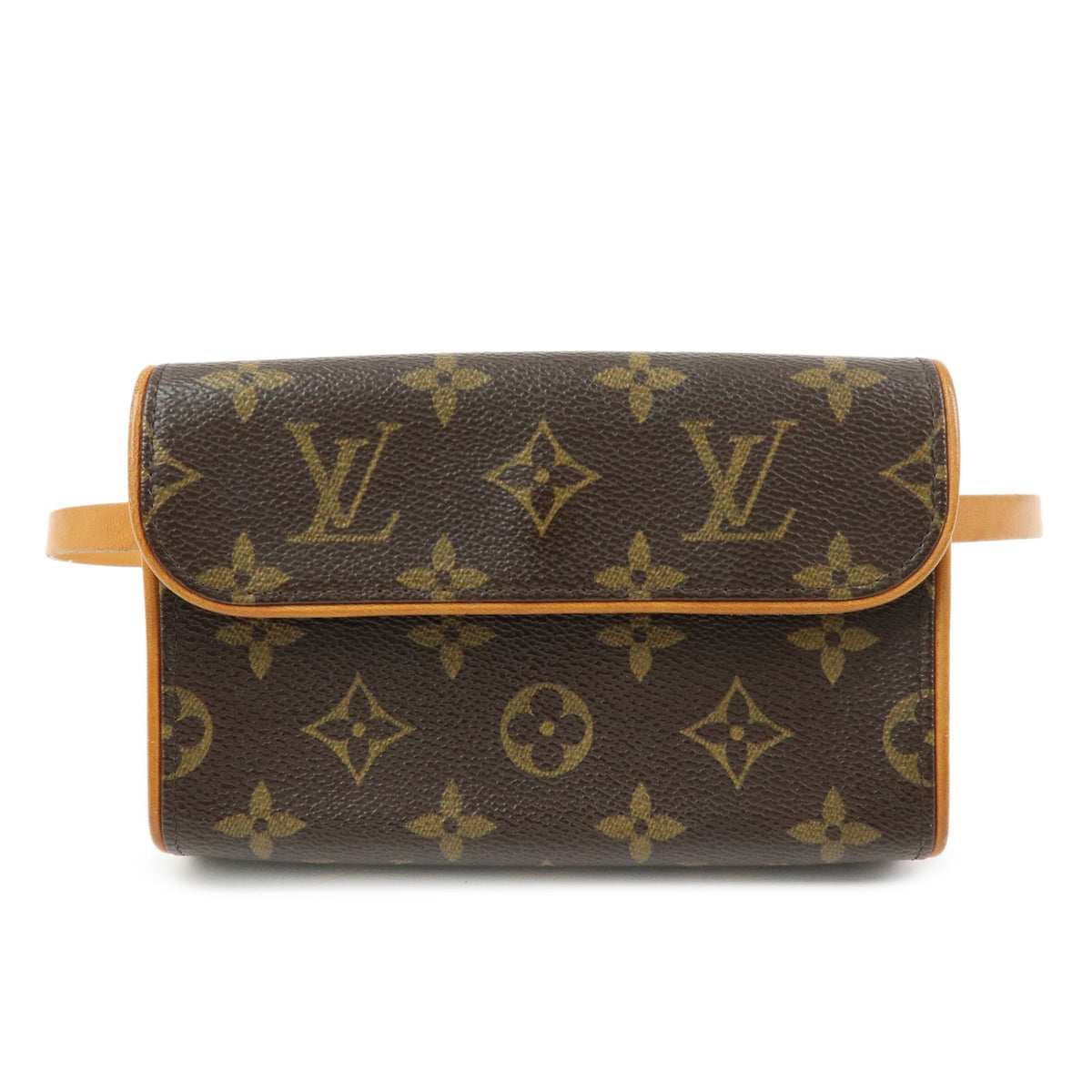 Louis Vuitton Florentine Waist Monogram Canvas Brown Canvas Handbag (Pre-Owned)
