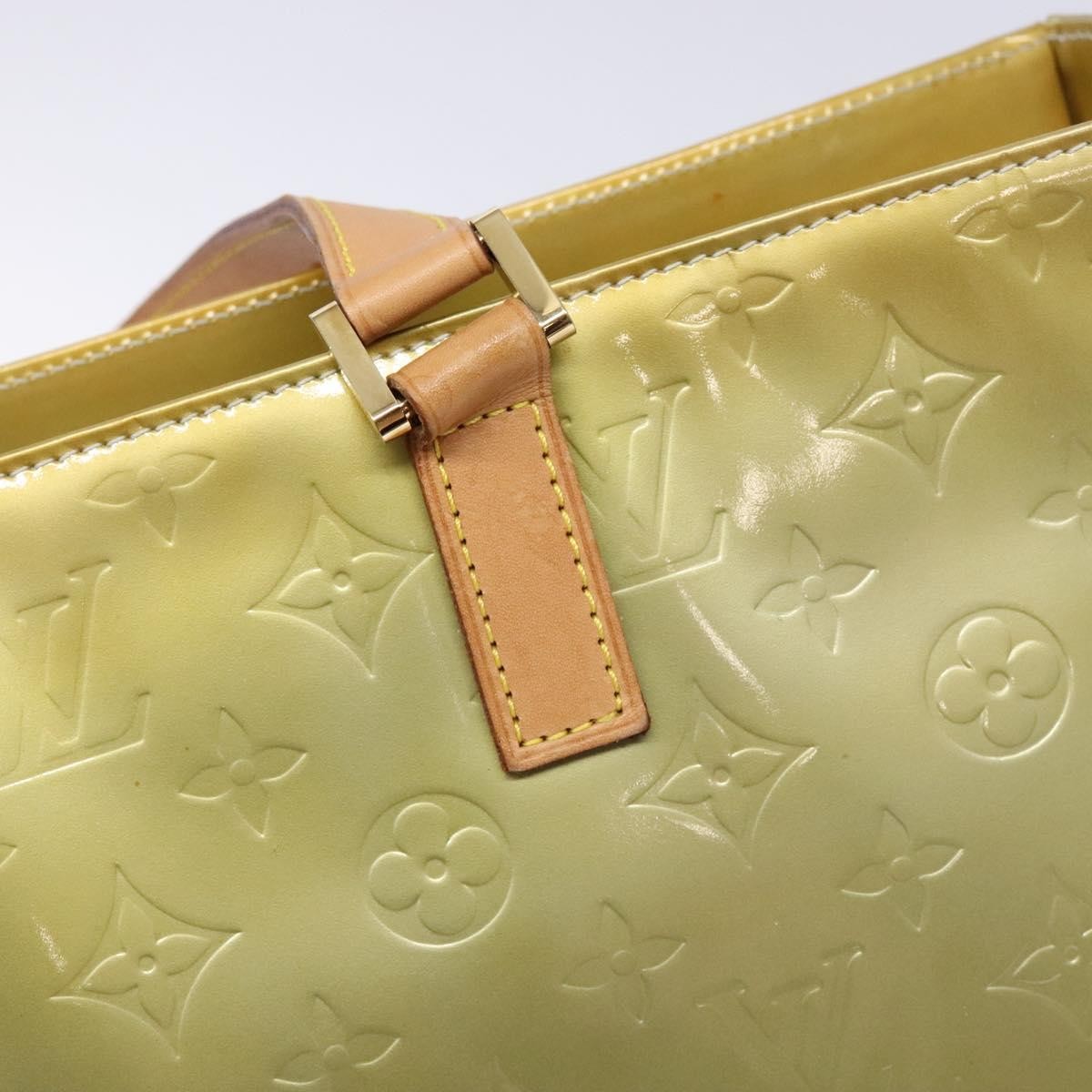 Louis Vuitton Columbus Monogram Vernis Beige Patent_Leather Tote Bag Bag (Pre-Owned)